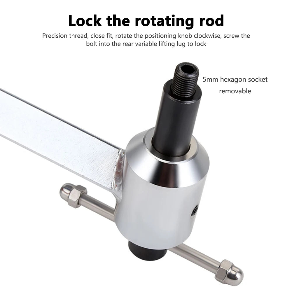 TOOPRE Bicycle Rear Derailleur Hanger Alignment Gauge Aluminium Alloy Straighten Tool for Mountain Road Bike 20-29'' Wheel