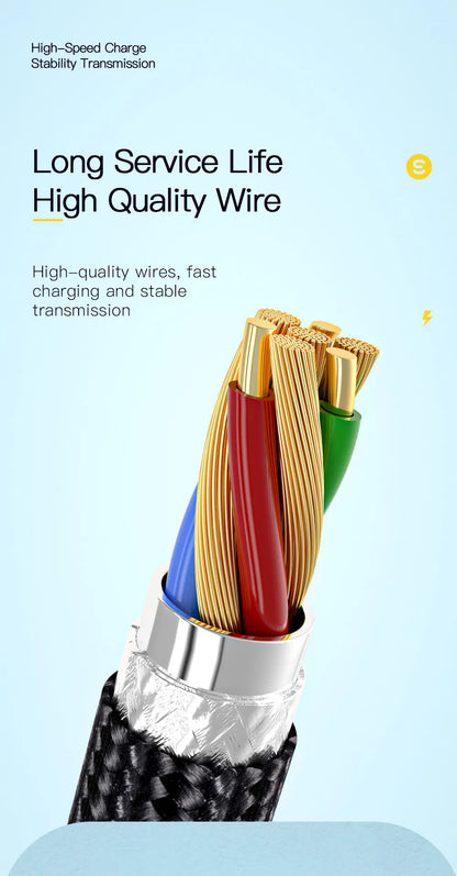 Essager Fast Charging For iPhone Usb Cable 11 12 13 Pro Max Mini Xs Xr X SE 8 7 6 Plus 6s 5 5s 2.4A Wire For iPhone Charger Cord