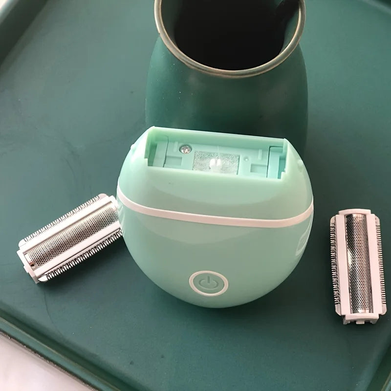 Battery powered, stainless steel blade electric shaver, multifunctional full body hair removal