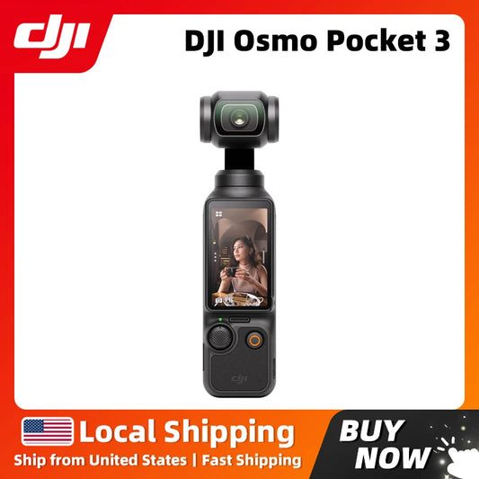 DJI Osmo Pocket 3 1″ CMOS Pocket Gimbal Camera 4K/120fps 2-Inch Rotatable Screen 3-Axis Gimbal Mechanical Stabilization