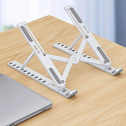 1pcs Portable Foldable Laptop Stand Heat Dissipation Stand Laptop Raising Stand ABS Plastic Computer Desk Stand