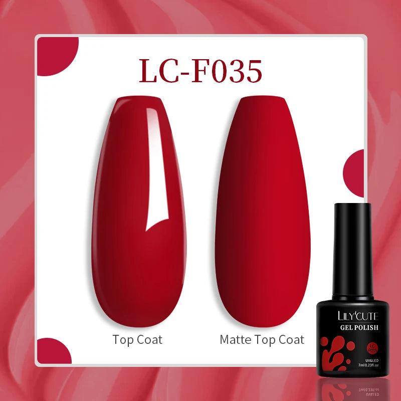LILYCUTE 7ml White Color Gel Nail Polish Semi Permanent UV Gel Polish Gorgeous Full Coverage Soak Off UV LED Nail Gel Varnishes
