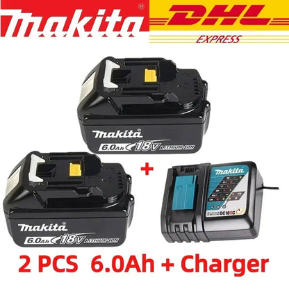 Original Makita 6Ah/5Ah for Makita 18V Battery BL1830B BL1850B BL1850 BL1840 BL1860 BL1815 Replacement Lithium Battery
