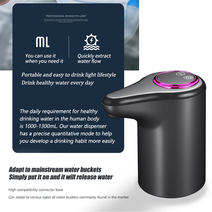 Electric water dispenser, smart household automatic drinking machine for barreled and purified water, USB charging