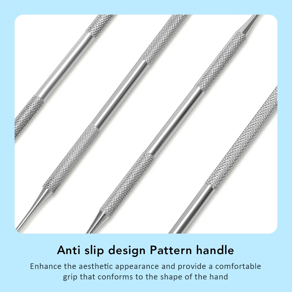 4pcs/Set Tartar Scraper Scaler Plaque Remover Teeth Cleaning Tool Dentist Dental Hygiene Kit Dental Calculus Remover Oral Care