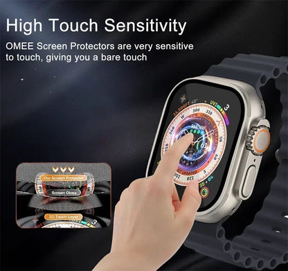 1/2/3/4/5PCS Screen Protector For Apple Watch Series 10 9-8-7-6 5 Se 42-46mm ultra2 49mm 41mm-45mm-40mm-44mm 3D Film Accessories