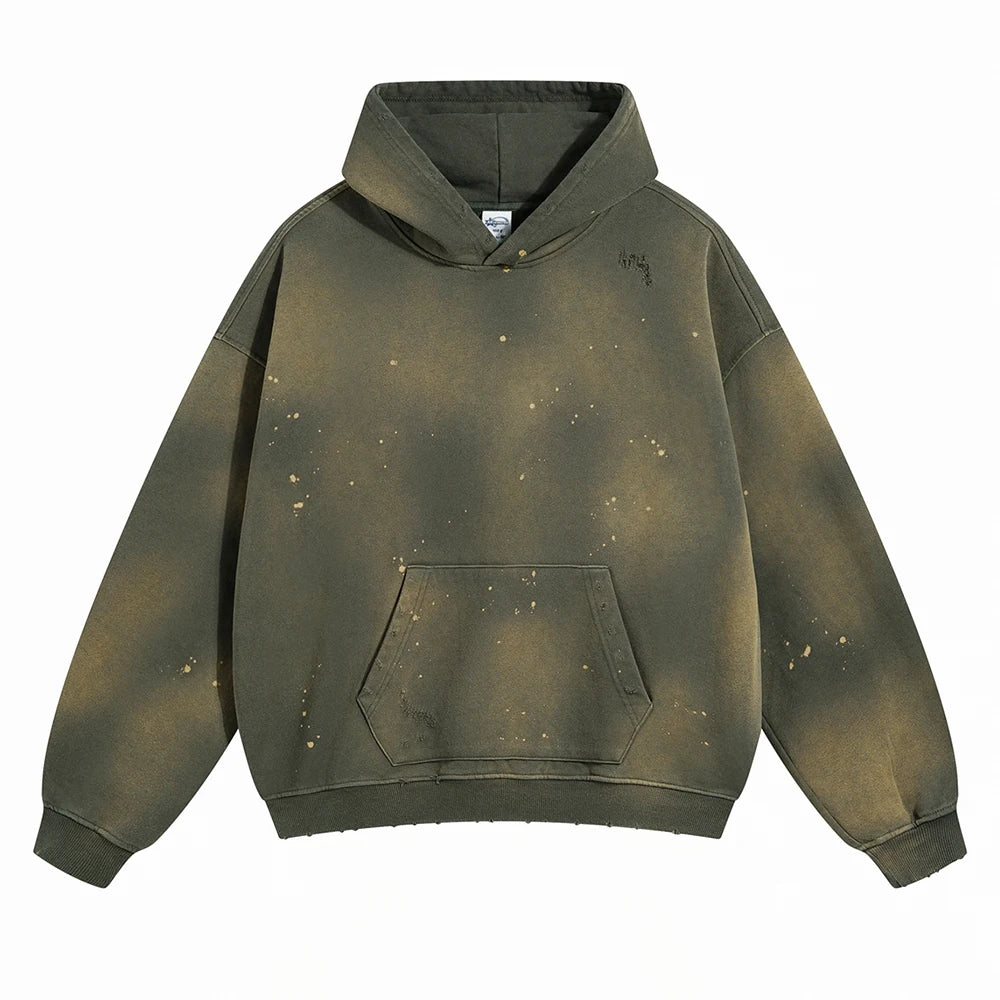 VIPReAlr2025 Winter Hoodie Retro Harajuku Fashion Washed Cotton 380GSM Pullover Sweatshirt Y2K RE Alr