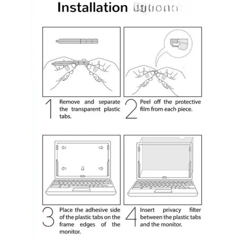 Anti-spy Privacy Film For Laptop 14 15.6'' (16:9) Screen Protector Notebook PC Computer Anti-peep Filter Matte Anti-Glare Film