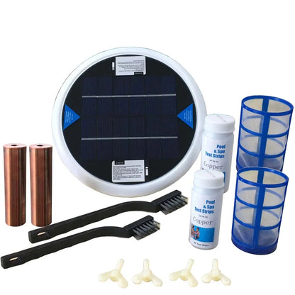 Solar Pool Purifier Ionizer Water Filter 85% Less Chlorine Prevent Algae Keeps Pool Clear Up To 15,000 Gal