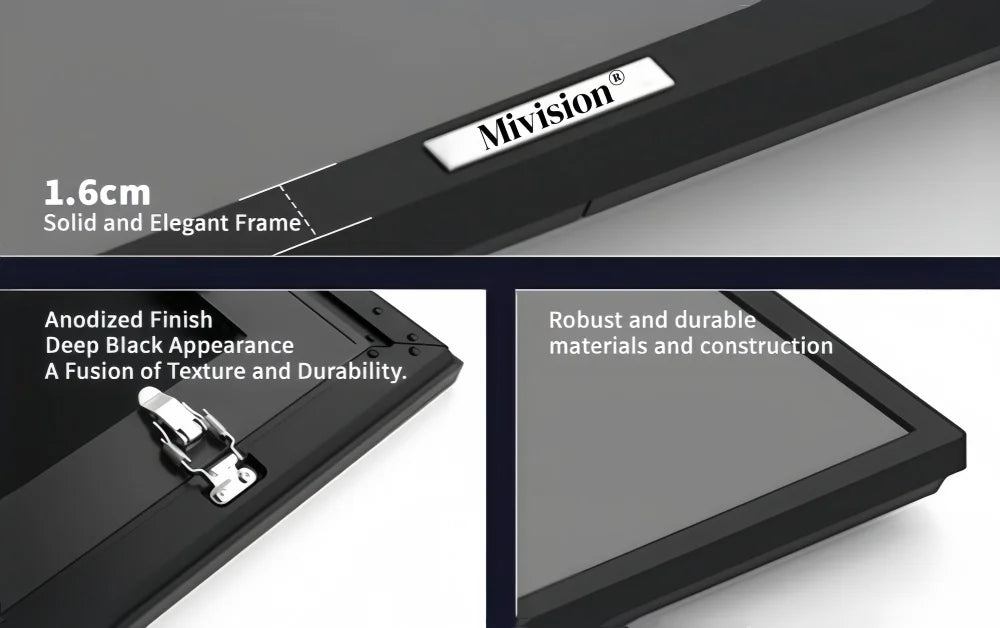 F16UST New Gen Cinema-Pro Fresnel PET ALR Projection Screen for UST Laser Projector Fixed Frame Screen 16:9 8K UHD