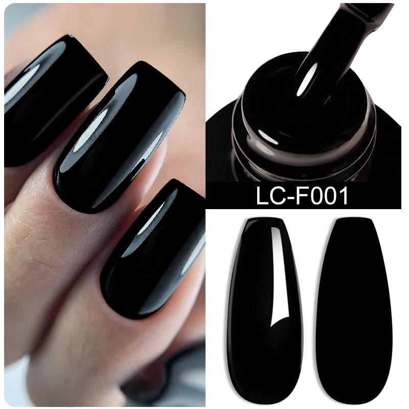 LILYCUTE 7ml White Color Gel Nail Polish Semi Permanent UV Gel Polish Gorgeous Full Coverage Soak Off UV LED Nail Gel Varnishes