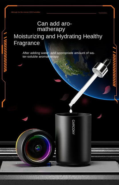 280ML Powerful and Efficient Air Humidifier Aromatherapy Aroma Diffuser Essential Oil Color-Changing Lights for Home Car Bedroom