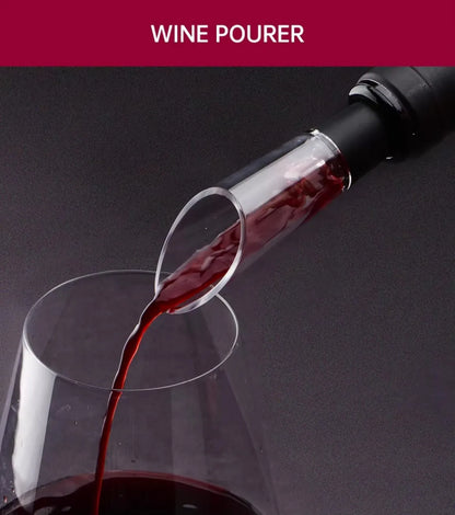 Electric Automatic Wine Opener Set Multifunction Red Wine Pourer & Stopper Ins Style Bottle Opener Gift Set for Home & Kitchen