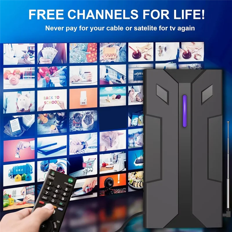 DVBT2 TV Antenna Outdoor Strong Signal HDTV HD 4K Full TV Signal Amplifier Powerful Digital Antenna For High Range TVABGI
