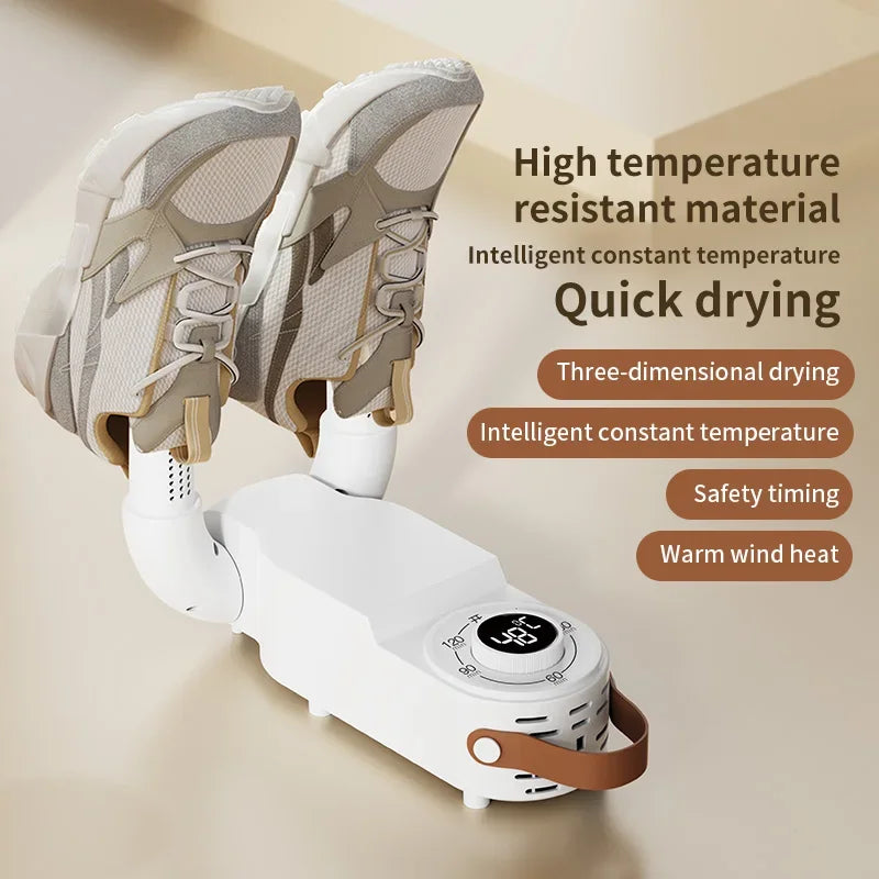 Adjustable Dryer  Shoe Dryer Intelligent Timer Quick Drying Deodorizing Sterilizing Shoe Dryer Household Shoe Warmer Heater