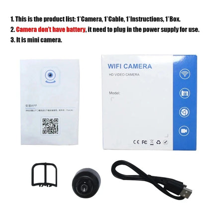 New X5Mini Night Vision 1080P Wireless Surveillance Camera Lightweight Clear Portable Motion Detection Premium Quality