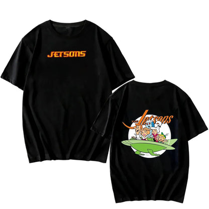 The Jetsons Printed T-shirt Tops Cartoon The Jetsons Letter Clothes Rosie The Robot Graphic T-shirts Breathable Camisetas