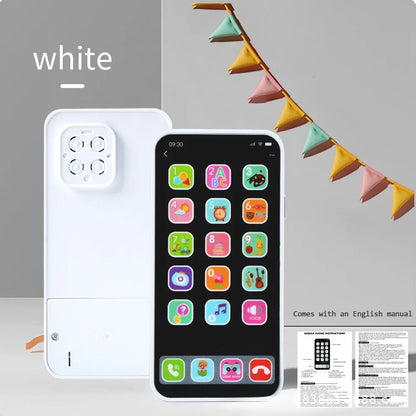 Children Simulation Music Touch Screen Phone Baby English Education Cognitive Phone Intelligent Multi-Functional Toy Model