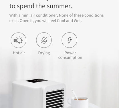 Portable Microhoo Mini Air Conditioner 1000ML Fan Cooler Aromatherapy Essential Oil Diffuser Fast Cooling Humidifier Household
