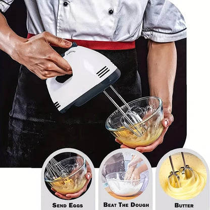 7-Speed Handheld Electric Egg Beater Mini Automatic Mixer for Egg White And Cream with EU/US Plug Household Kitchen Tool