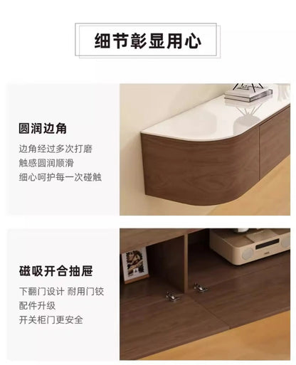 Italian Modern Tv Cabinet Durable Wall Mounted Premium Beauty Tv Cabinet Classic Space saving Meubles De Maison Furniture Home