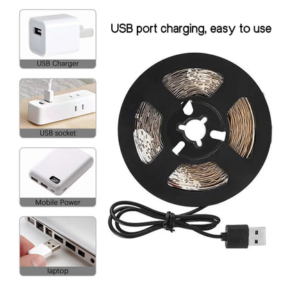 Waterproof Full Spectrum LED Light Strip Plant Growth 5v USB Powered 1-3M Long Suitable Flower Seedlings Greenhouses Hydroponics