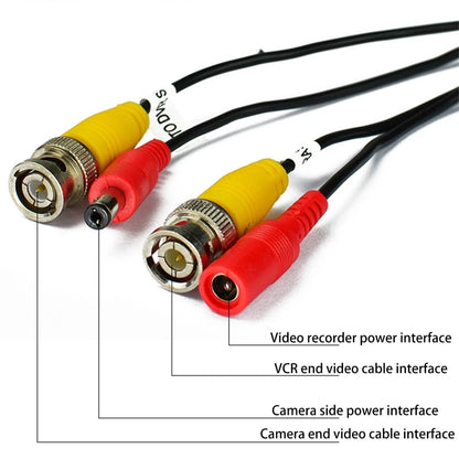 5-50M BNC+DC Connector 2 in 1 BNC CCTV Outdoor Cable Coaxial Video Power AHD Cameras For DVR System Security Surveillance Camera