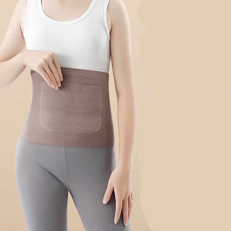 The Derong Pocket Double-pocket Thermal Protection Belt Self-heating and Traceless Belt for Protecting The Navel