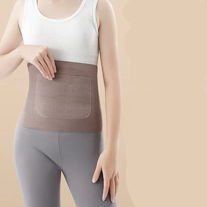 The Derong Pocket Double-pocket Thermal Protection Belt Self-heating and Traceless Belt for Protecting The Navel