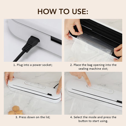 Impulse Sealer Manual Heat Sealer Machine for 8 inch Plastic Bags, Shrink Wrap Bag Sealers Vacuum Sealer Packaging Machine