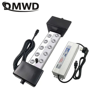 6/8/10/12 Head Atomizer Ultrasonic nebulizer Industrial Humidifier Mist Maker DC45V Powersupply Landscape Garden Fogger Buoy