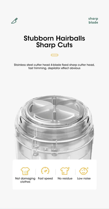 Portable Electric Pellets Lint Remover USB Rechargeable Clothes Sweater Shaver for Hair Ball Removal Plush Clothing Razor