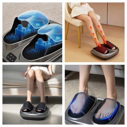 3D Shiatsu Foot Massager Machine with Kneading Heating Calf Massage Ideal Gift for Mom Dad Friends Christmas Mother's Day Gift (