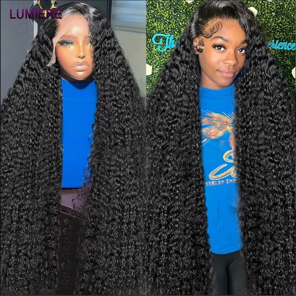 Deep Curly Wave Human Hair 3/4  Bundles Deal Malaysian Hair Weaves 100% Virgin Rew Human Hair Extensions Double Weft Wholeasle