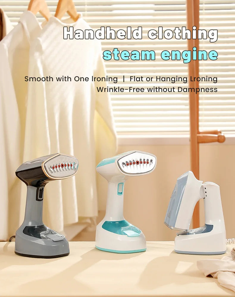 1500W Garment Steamers Fold Hand Holding Ironing Machine Fast-Heat Household Steam Handheld Fabric Steamer for Home Travelling