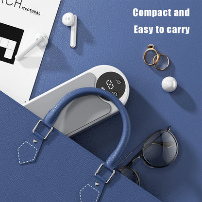 Ultrasonic Jewelry Cleaner Machine Multifunctional Glasses Cleaner Portable Cleaning Machine USB Rechargeable for Ring Necklaces