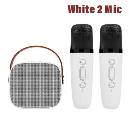 Karaoke Wireless Dual Microphones Machine KTV DSP System Bluetooth Speaker HIFI Stereo Surround For Kids And Adults Party Gift