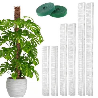 Plastic Moss Pole for Plants Monstera,24in/36in/48 inch Plant Poles for Climbing Plants Indoor Plant Support Garden Growth Stake