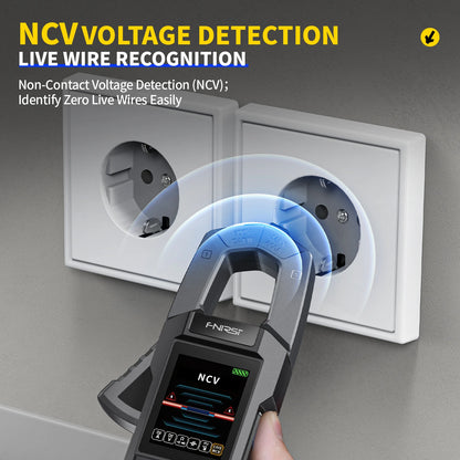 FNIRSI DMC-100 зажимный, 10000 отсчётов, ток AC/DC до 600А, USB зарядка
