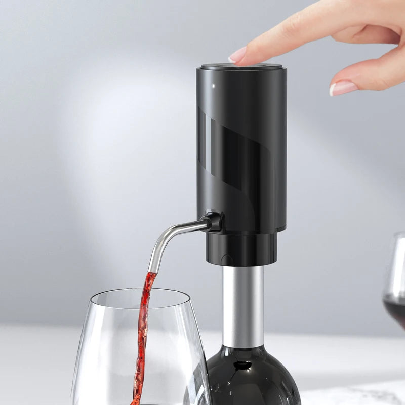 Rechargeable Electric Wine Aerator Dispenser One-touch Automatic Wine Decanter Intelligent Electric Wine Pourer