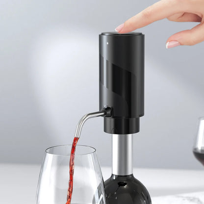 Rechargeable Electric Wine Aerator Dispenser One-touch Automatic Wine Decanter Intelligent Electric Wine Pourer