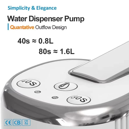 Electric Water Pump Bucket Water Suction Device Water Intake Device Household Office USB Outdoor Convenient Water Dispenser