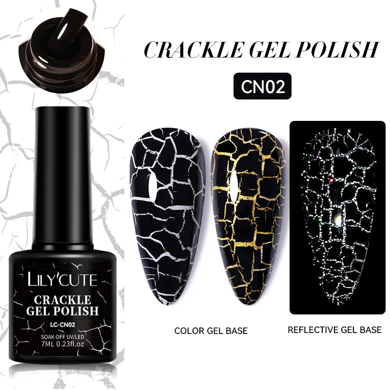 LILYCUTE 7ml White Color Gel Nail Polish Semi Permanent UV Gel Polish Gorgeous Full Coverage Soak Off UV LED Nail Gel Varnishes