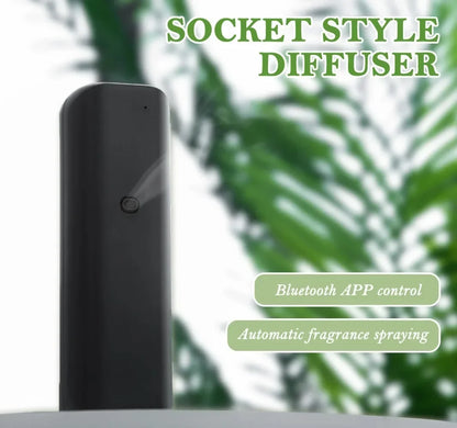 Small Aromatic Oil Diffuser Bluetooth Fragrance Diffuser Socket Style Aroma Oil Diffuser For Home Toilet Air Freshener Device