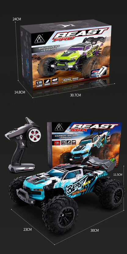 SG116MAX 80KM/H High Speed RC Car Brushless 4WD Off-Road Drift Remote Control Car 1:16 Professional Racing Cars SG116PRO 40KM/H