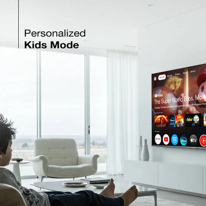50 55 65 75 85 100 110 120 Inch 4K UHD Smart TV Frameless Android TV with WiFi for Gaming Streaming Home Cinema Television Pro