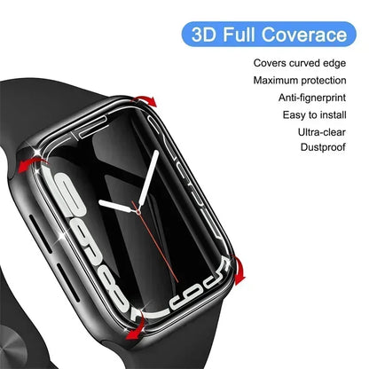1/2/3/4/5PCS Screen Protector For Apple Watch Series 10 9-8-7-6 5 Se 42-46mm ultra2 49mm 41mm-45mm-40mm-44mm 3D Film Accessories