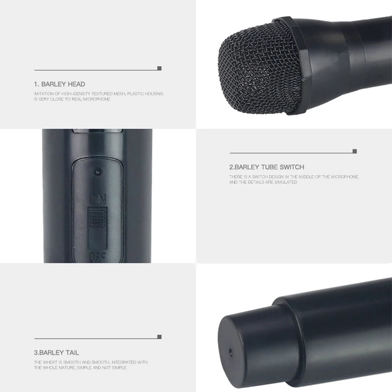 1PC Fake Prop Microphone Props Artificial Microphone Prop Kids Fake Micplastic Pretend Karaoke Costume Play Toys