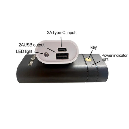 Portable 18650 Battery Charger Case 2 x 18650 DIY Power Bank Box Kit USB Output Ports 3.7V Plastic Mobile Power Supply Housing