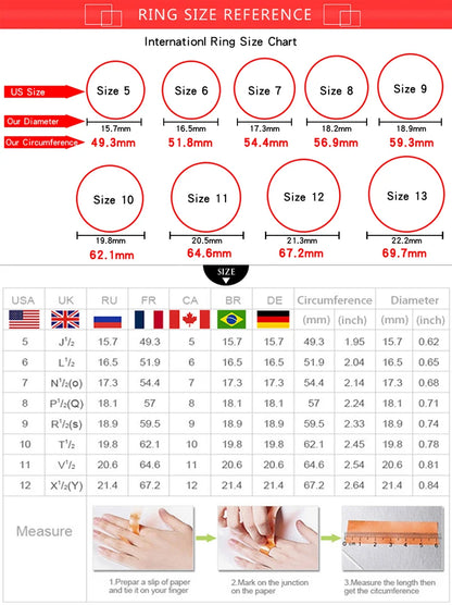 Geometric White Zircon Round Stone Rings For Women Silver Color Engagement Pormise Band Bridal Wedding Jewelry Mother's Day Gift